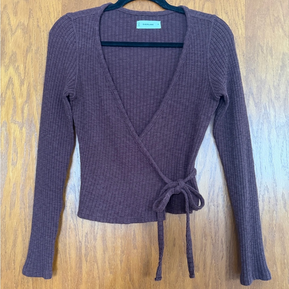 Everlane wrap top